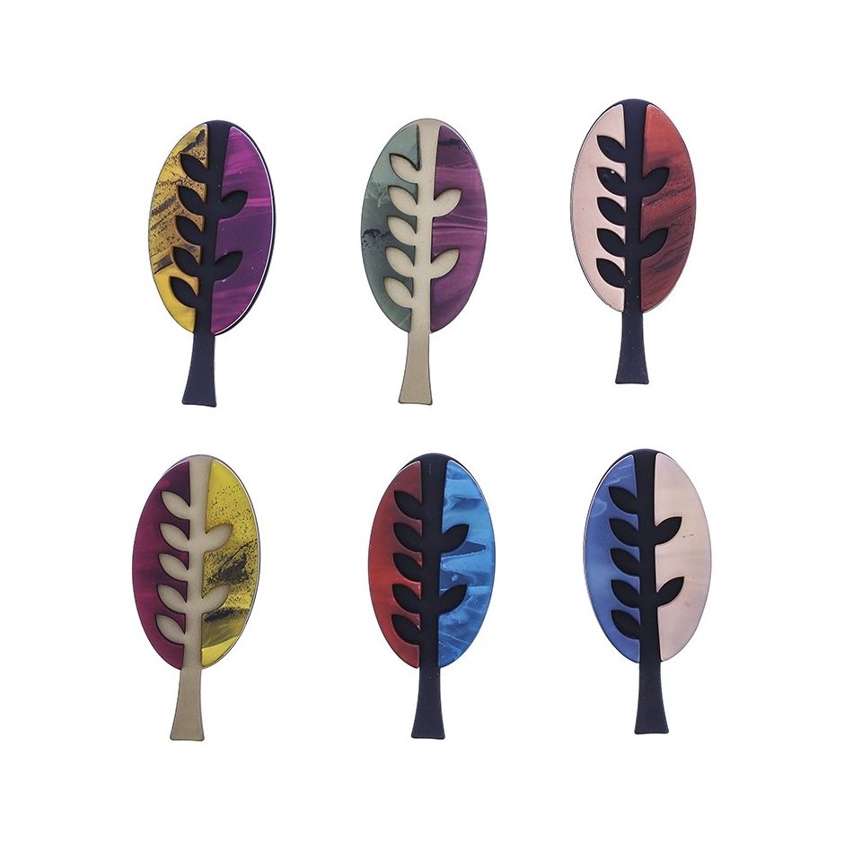 BROCHE ÁRBOL RESINA