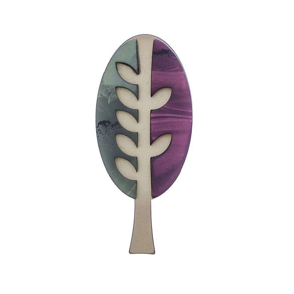 BROCHE ÁRBOL RESINA