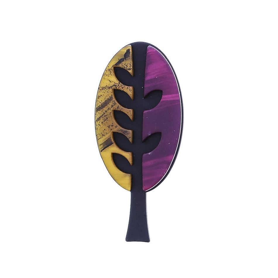 RESIN TREE BROOCH