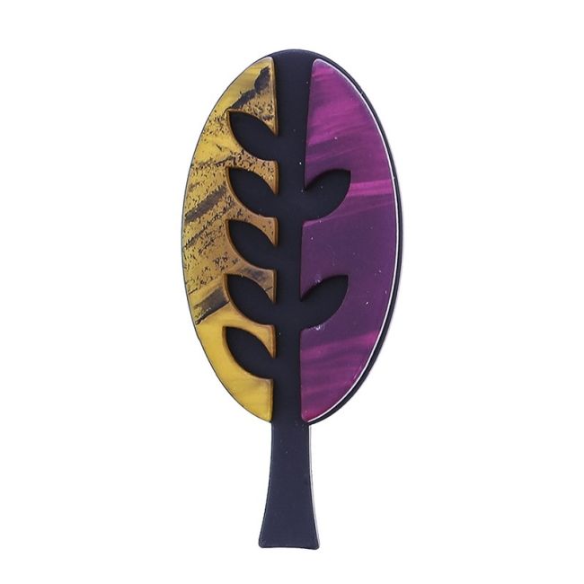 RESIN TREE BROOCH