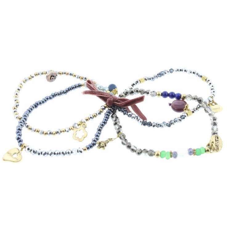 PULSERA 4 TIRAS CUENTAS 2