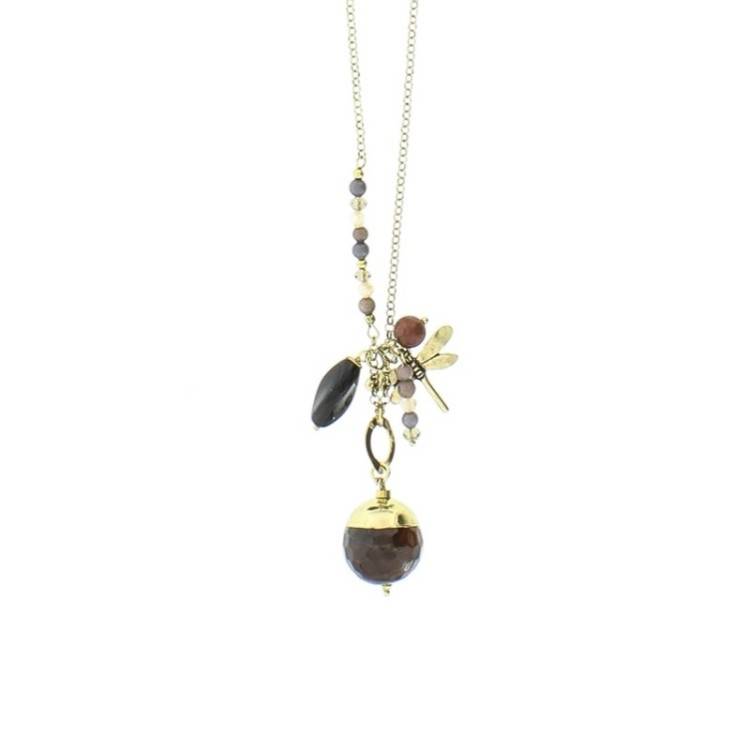 COLLAR LARGO CADENA COLG. PIEDRA