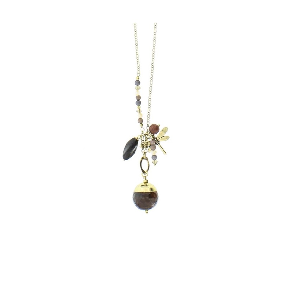 COLLAR LARGO CADENA COLG. PIEDRA