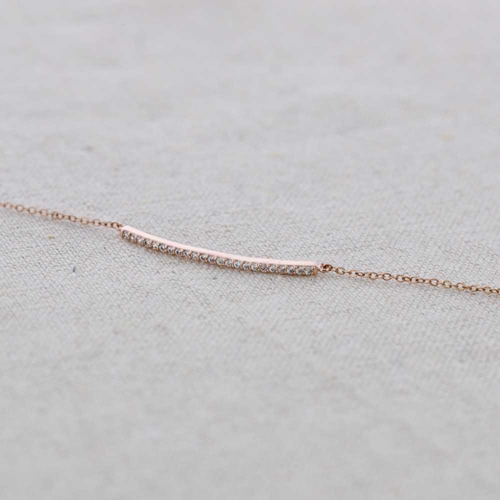 STEEL CHAIN BRACELET PLATED STRIP 3 MILS ZIRCONIA