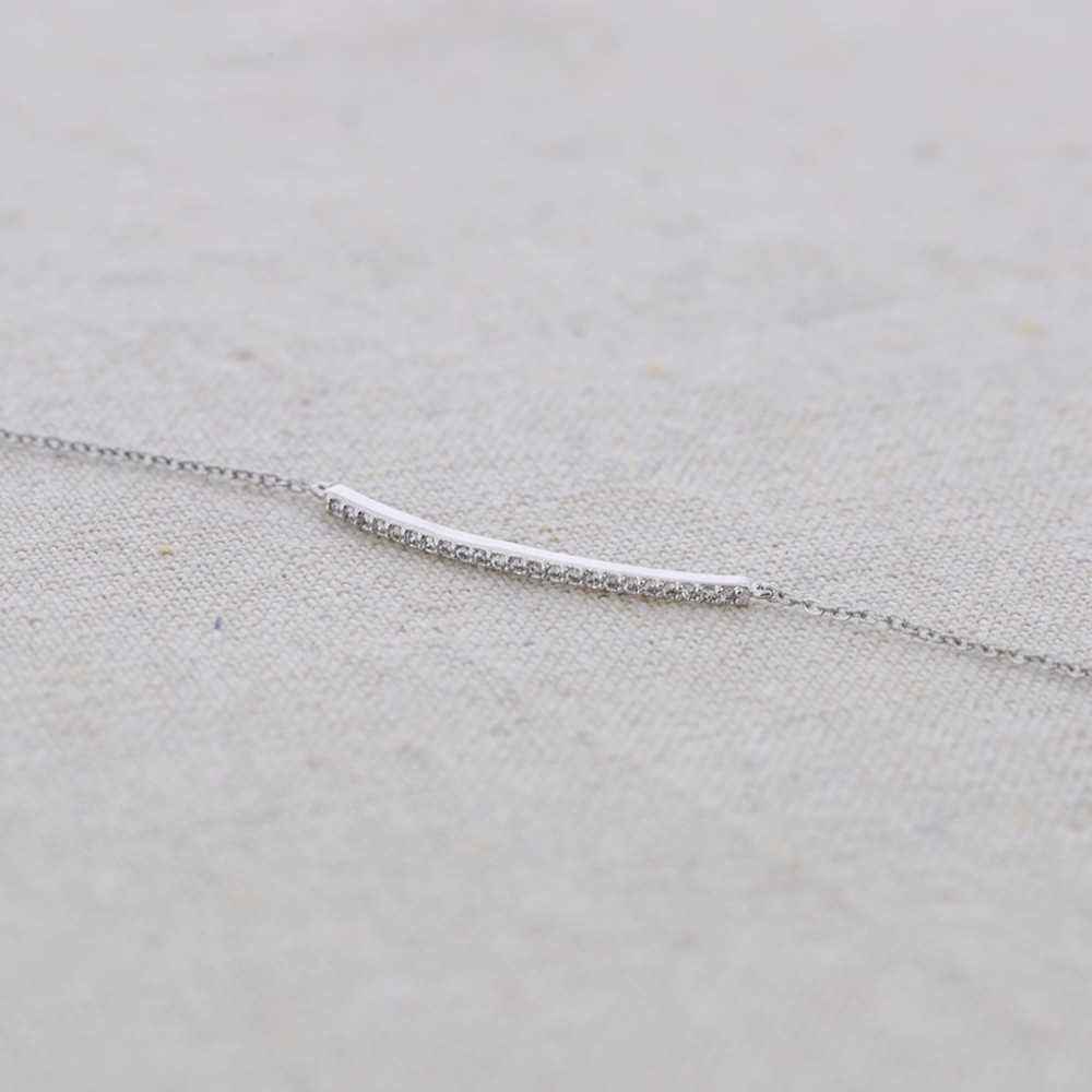 STEEL CHAIN BRACELET PLATED STRIP 3 MILS ZIRCONIA