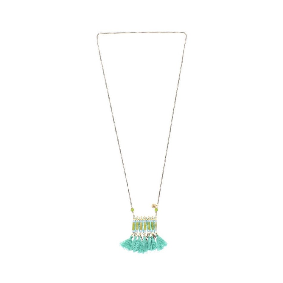 COLLAR LARGO COLG. CUENTAS FLECOS