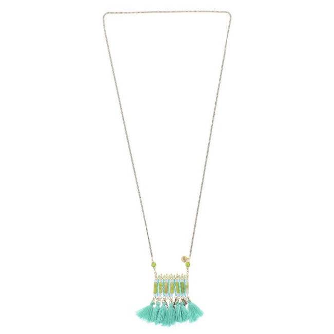 COLLAR LARGO COLG. CUENTAS FLECOS