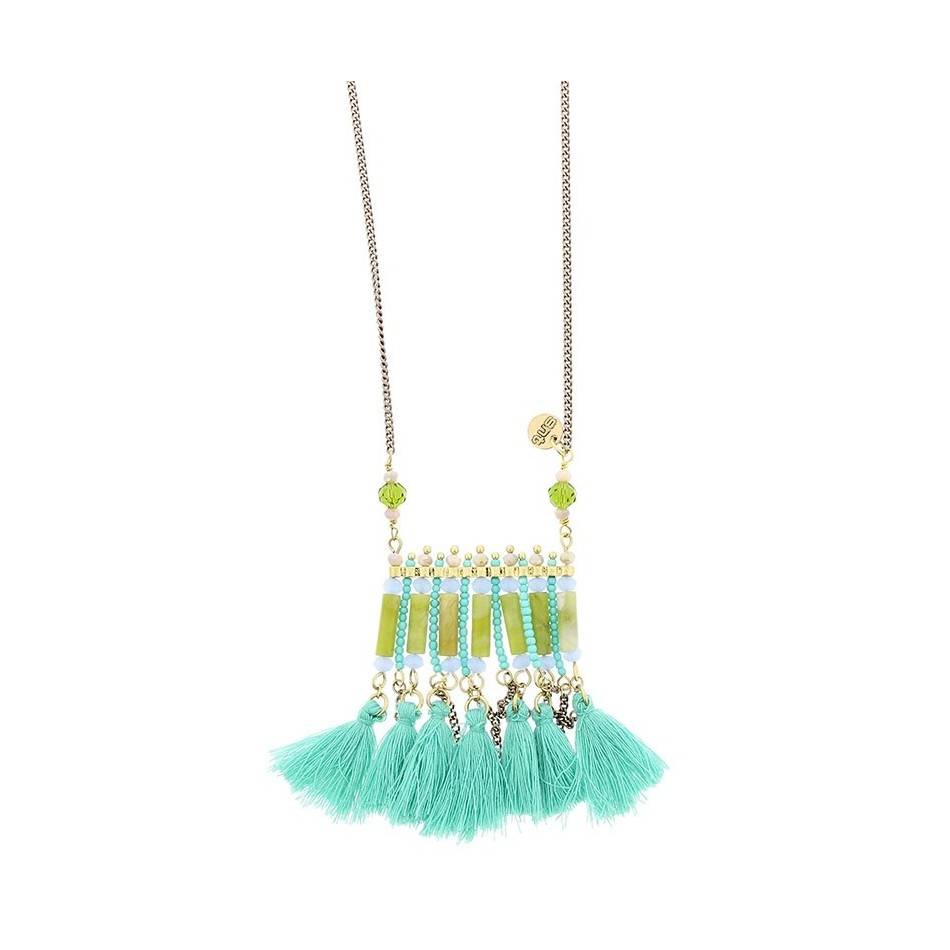 LONG PENDANT NECKLACE FRINGE