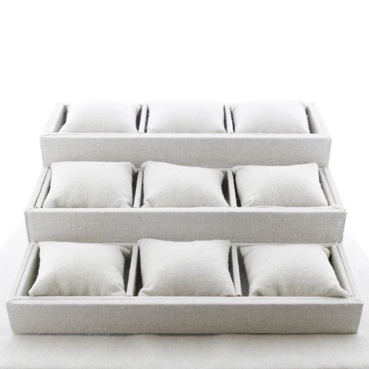 BRACELET HOLDER THREE LEVELS LINEN 26*24*9 2