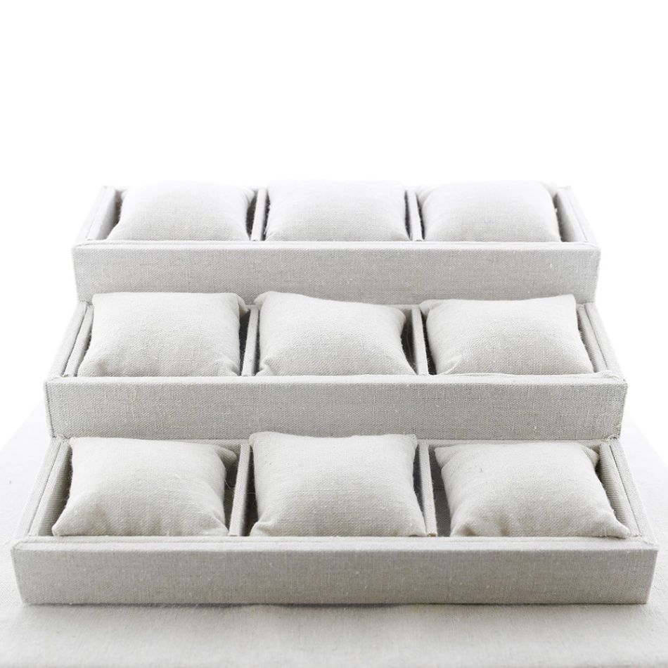 BRACELET HOLDER THREE LEVELS LINEN 26*24*9