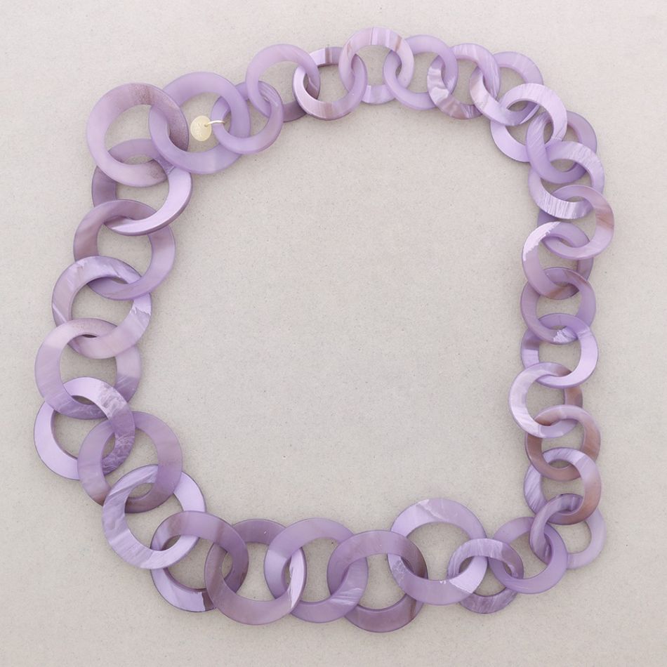 COLLAR LARGO ESLABONES RESINA