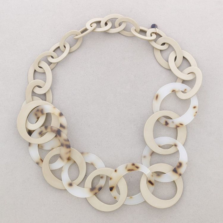 LONG RESIN LINK NECKLACE