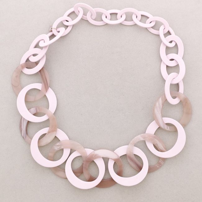 LONG RESIN LINK NECKLACE