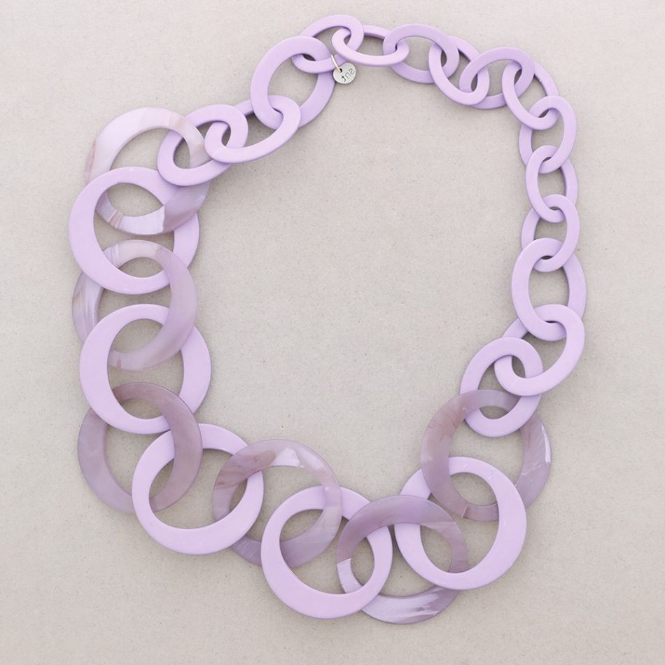 LONG RESIN LINK NECKLACE