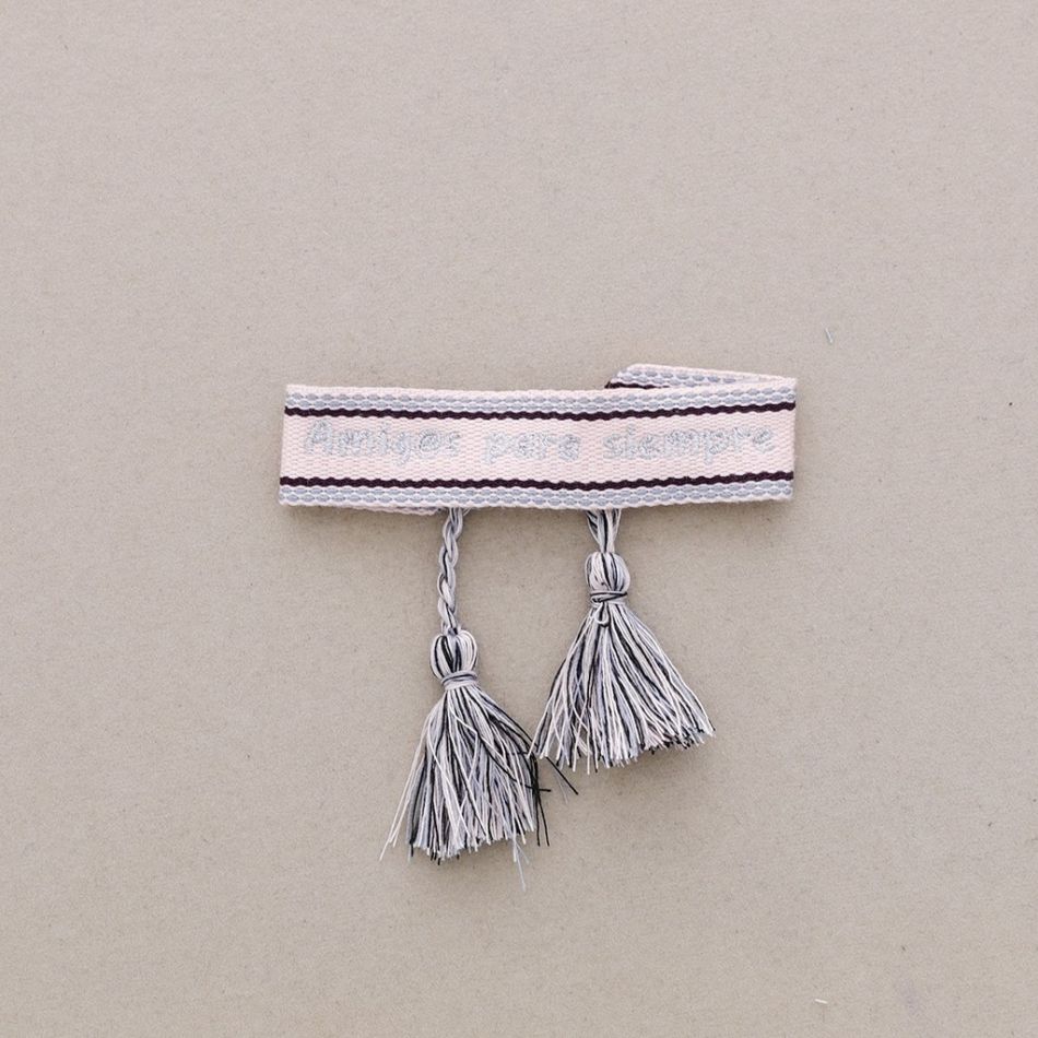 PULSERA MACRAMÉ AMIGOS PARA SIEMPRE FLECOS