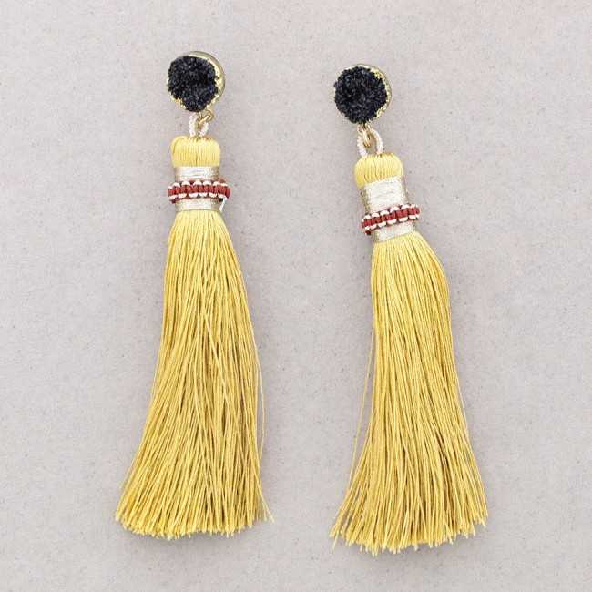 RESIN FRINGE EARRINGS