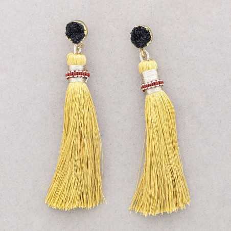 RESIN FRINGE EARRINGS