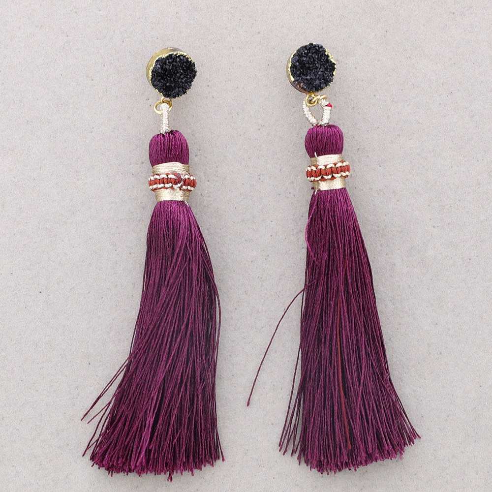 RESIN FRINGE EARRINGS