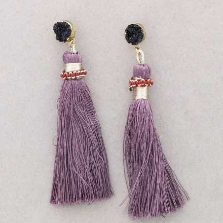 RESIN FRINGE EARRINGS