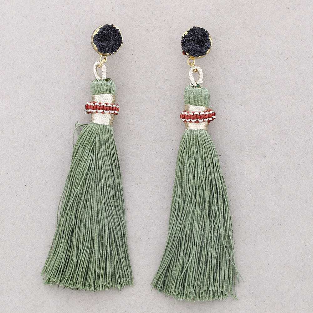 RESIN FRINGE EARRINGS