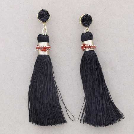 RESIN FRINGE EARRINGS