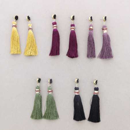 RESIN FRINGE EARRINGS