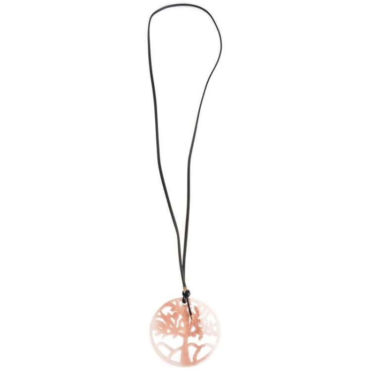 RESIN TREE OF LIFE PENDANT LONG NECKLACE