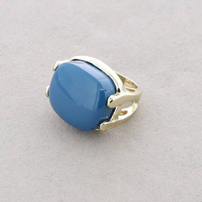 GOLD-PLATED METAL RESIN RING