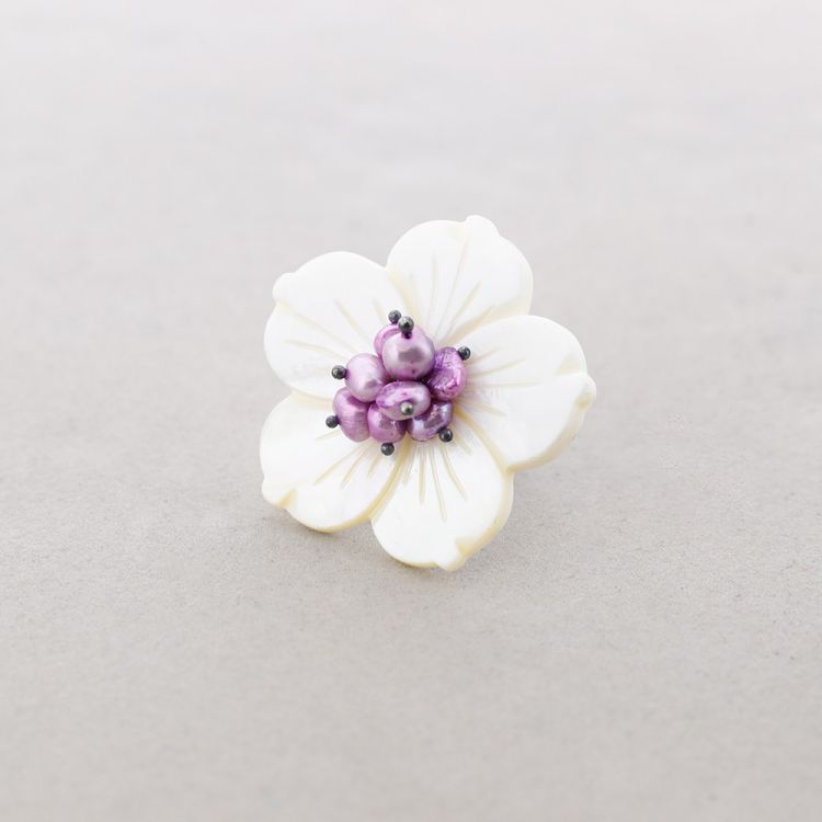 ANILLO FLOR  NÁCAR