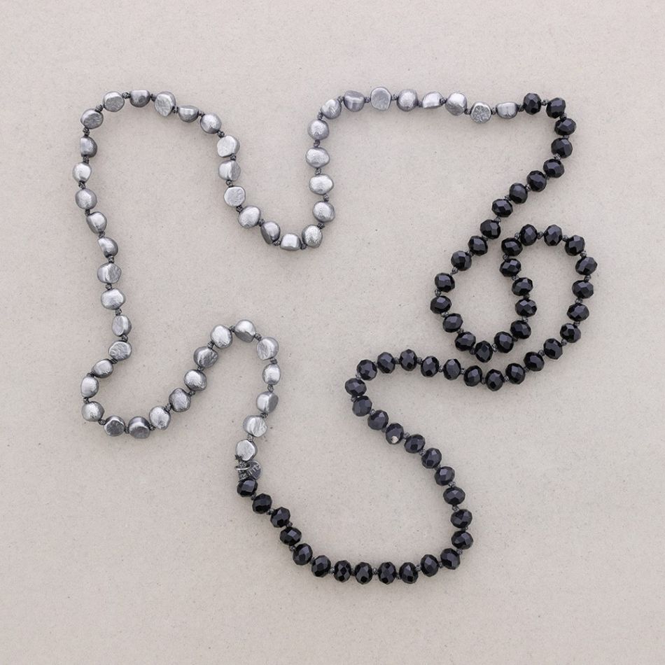 LONG BI-MATERIAL NECKLACE