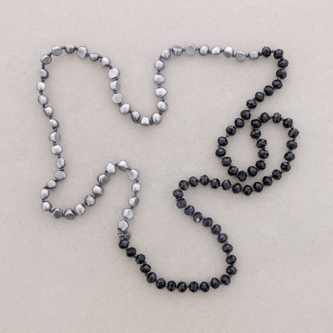 LONG BI-MATERIAL NECKLACE