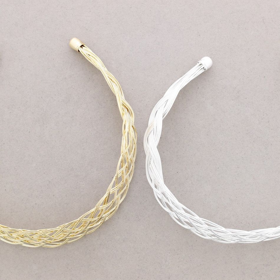 CHOKER METAL TRENZADO