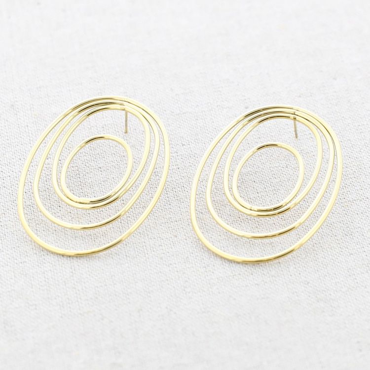MULTIRING STEEL EARRINGS