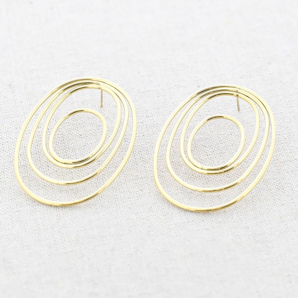 MULTIRING STEEL EARRINGS