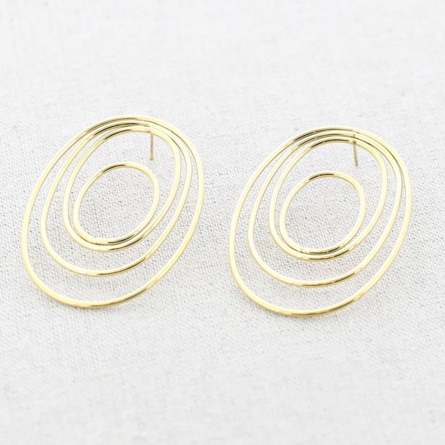 MULTIRING STEEL EARRINGS