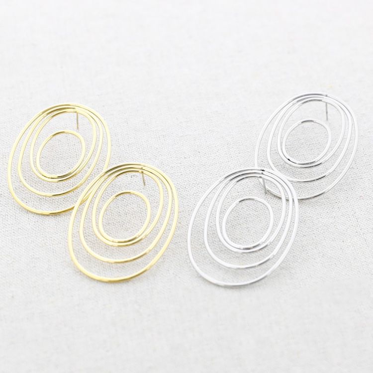 PENDIENTES ACERO MULTI ANILLA 2