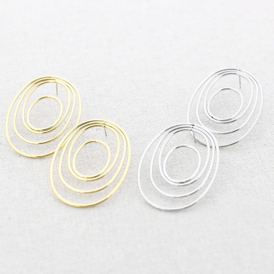 MULTIRING STEEL EARRINGS