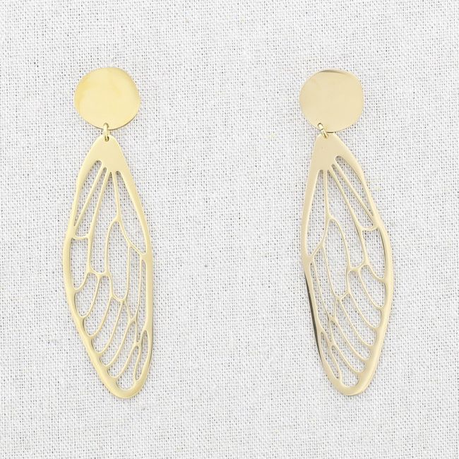 PENDIENTES ACERO COLGANTE ALITA
