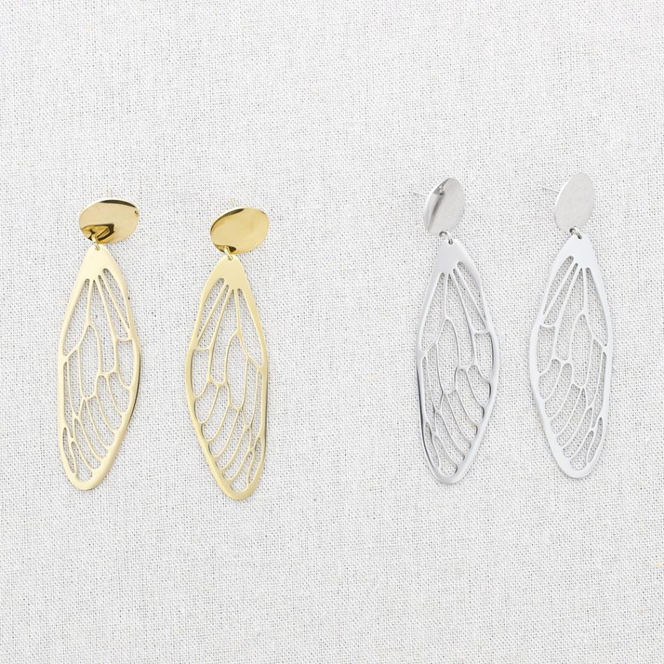 PENDIENTES ACERO COLGANTE ALITA