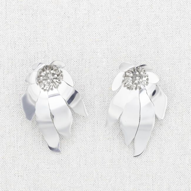 PENDIENTES FLOR ACERO