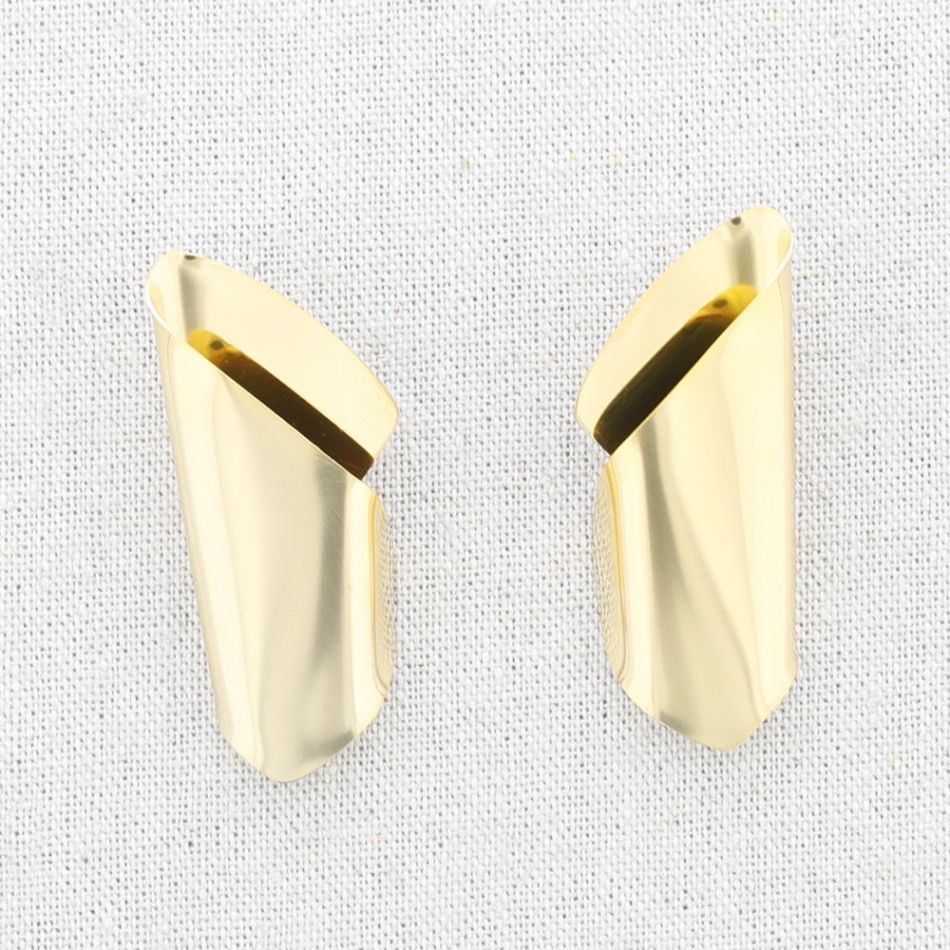 IRREGULAR SHAPE STEEL EARRINGS