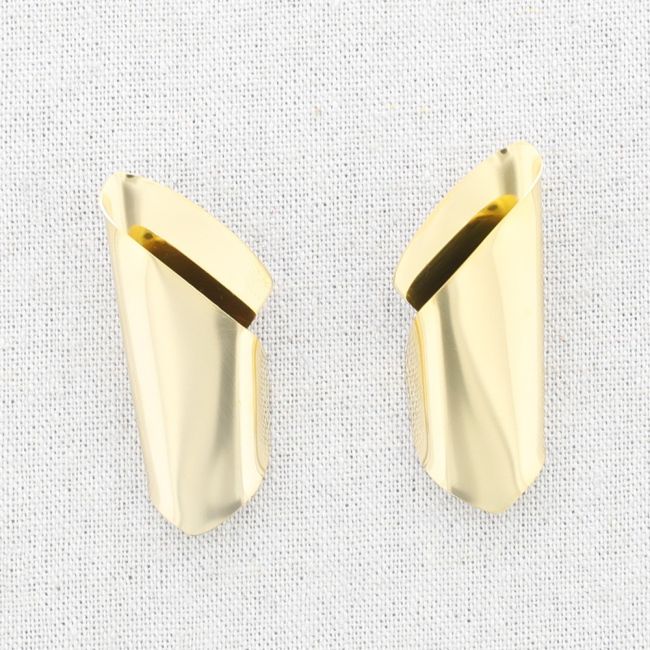 IRREGULAR SHAPE STEEL EARRINGS