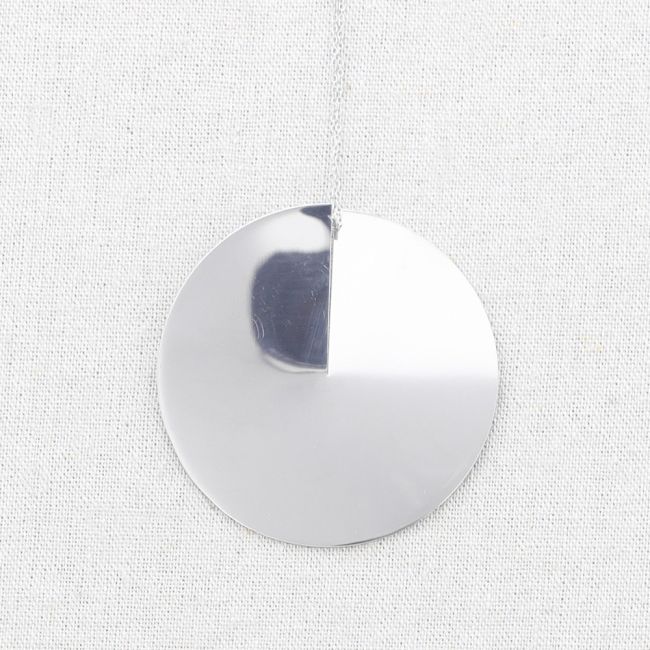 COLLAR LARGO ACERO COLGANTE MEDALLA FORMA