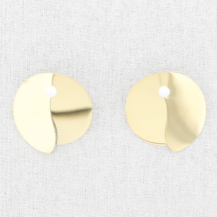 PENDIENTES ACERO FORMA IRREGULAR PIEDRA