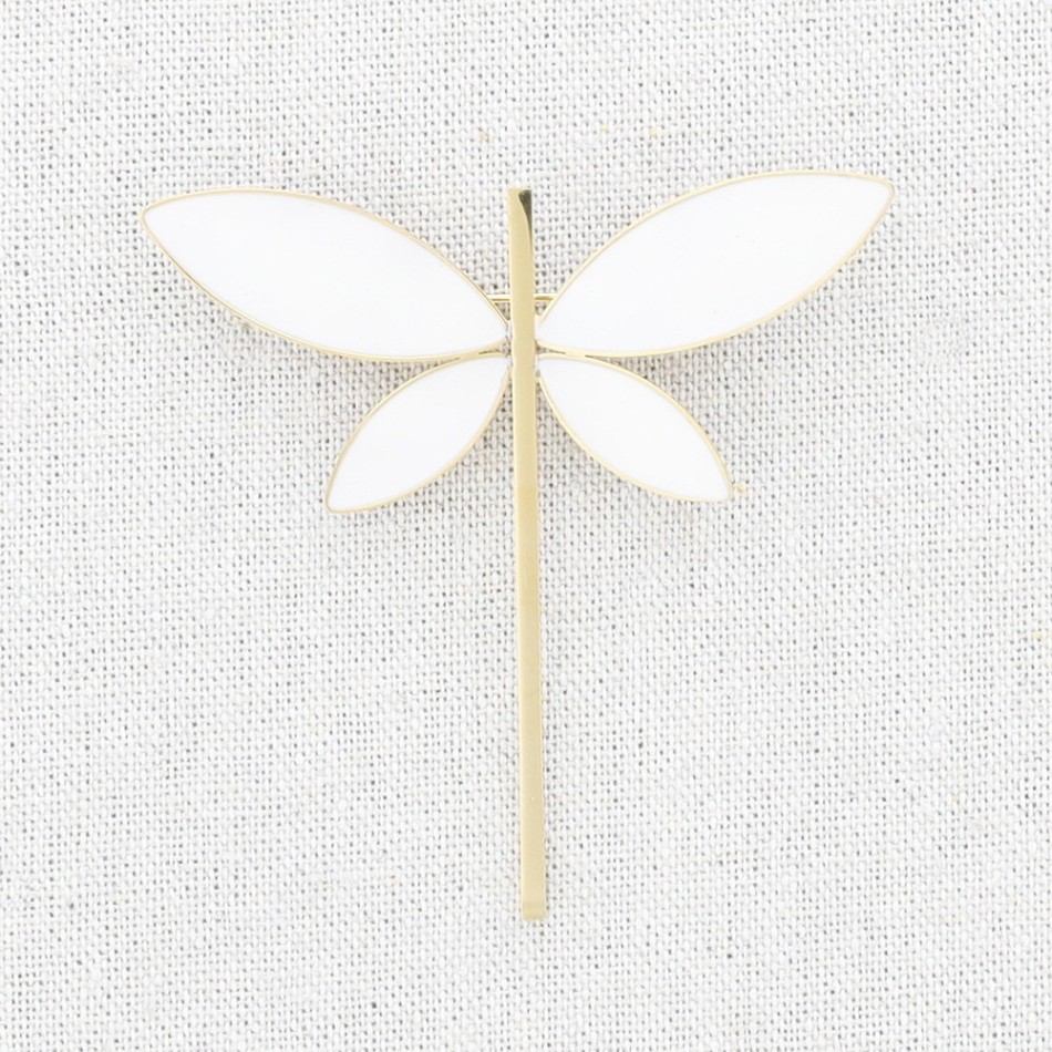 BROCHE ACERO LIBÉLULA ESMALTE