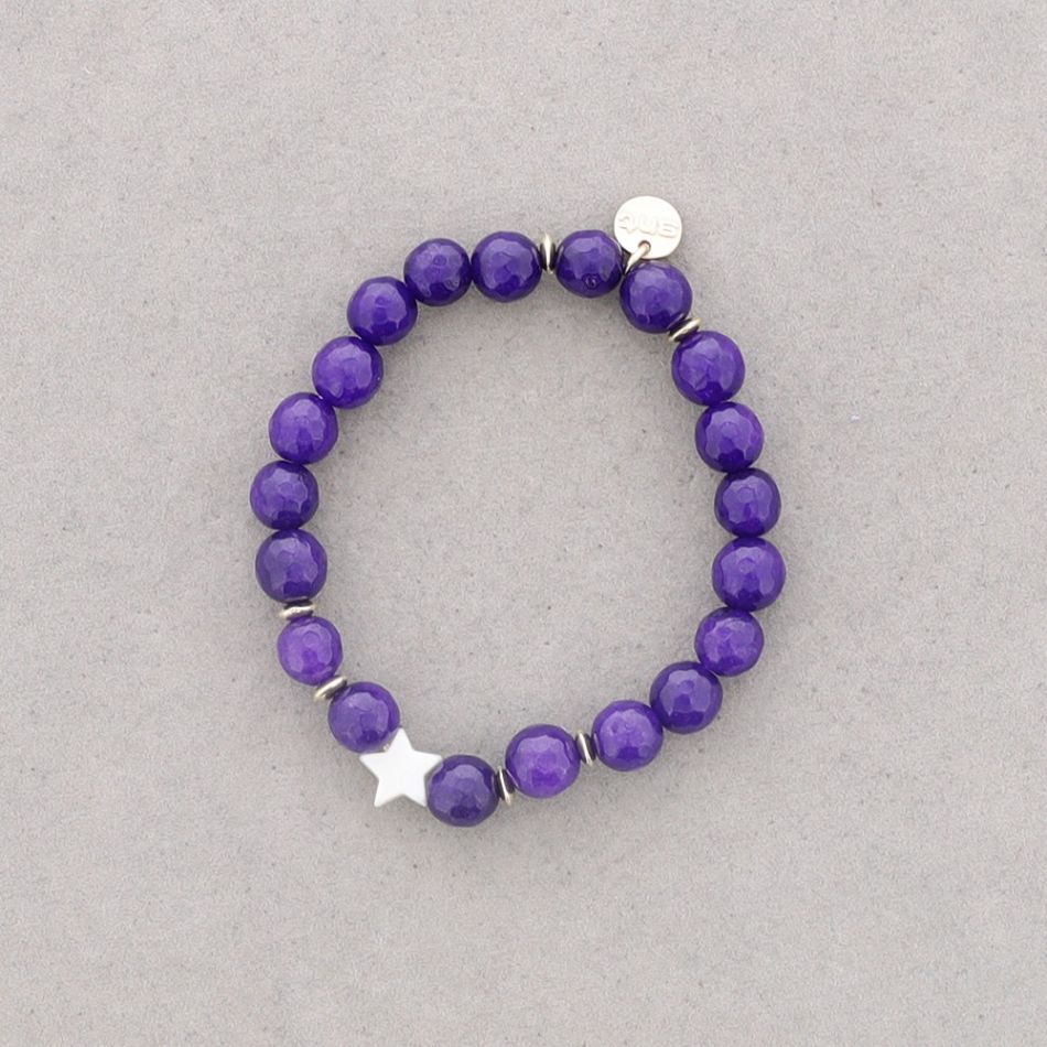 STONE ELASTIC BRACELET 8MM