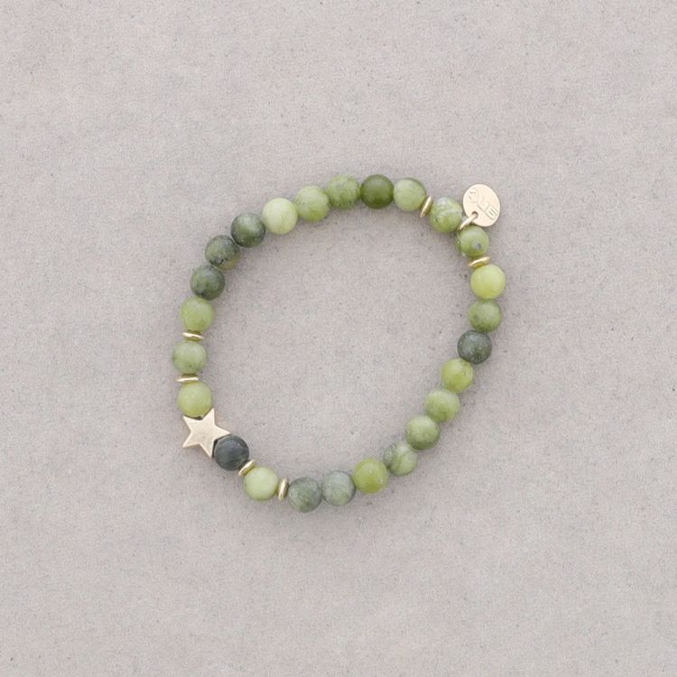 STONE ELASTIC BRACELET 6MM