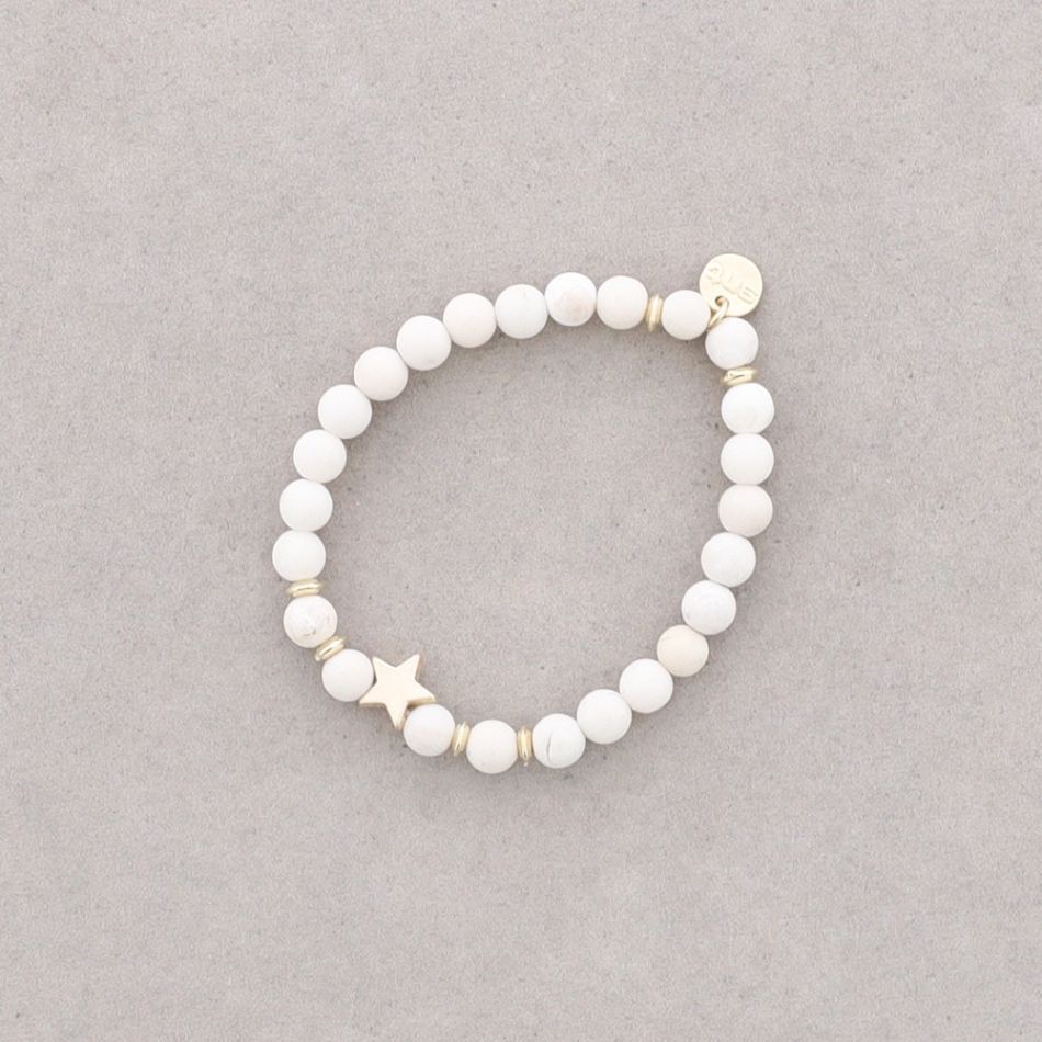 STONE ELASTIC BRACELET 6MM