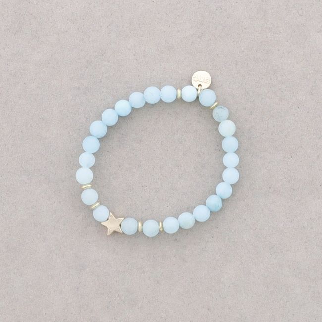 STONE ELASTIC BRACELET 6MM