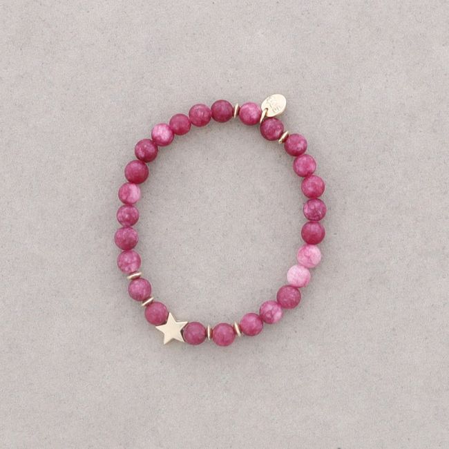 STONE ELASTIC BRACELET 6MM